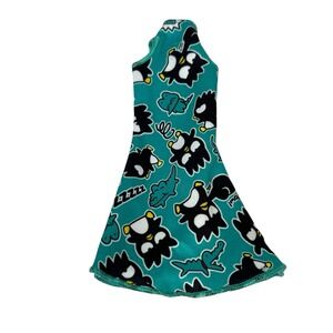 Barbie Doll Fashions Hello Kitty Batdz‎ Maru Teal Logo Print Dress Clothes Cat